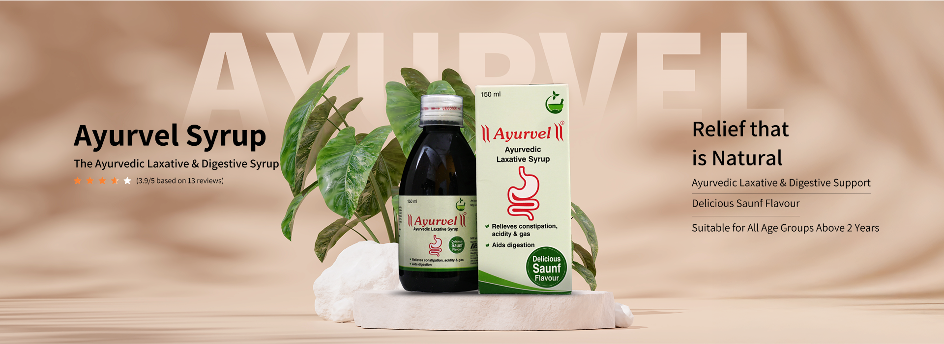 Ayurvel syrup banner